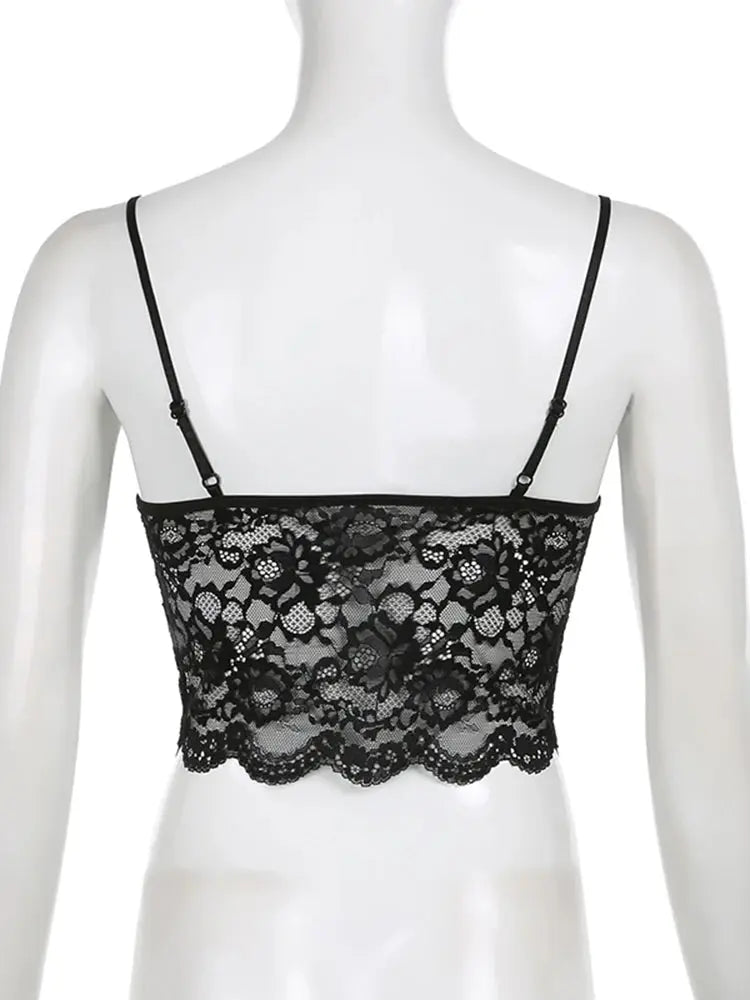 Danica Lace Crop Vintage Top Siren Fashion