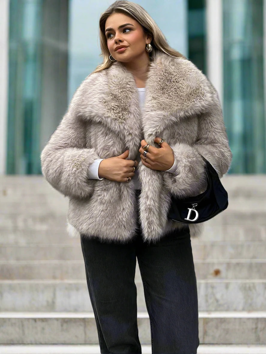 Serena Faux Fur Chic Jacket Siren Fashion