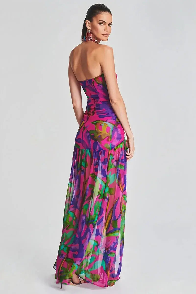 Hana Tropical Maxi Dress Siren