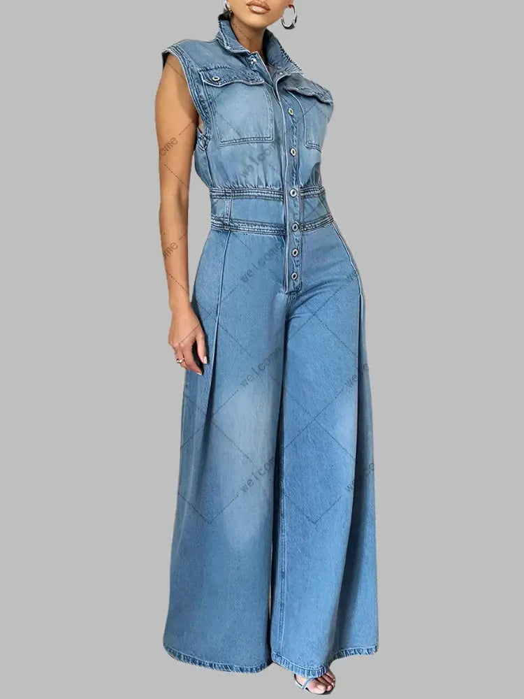 Delta Denim Wide Leg Jumper Siren Fashion